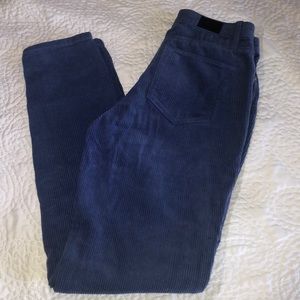 Corduroy Slim High Waist Pants